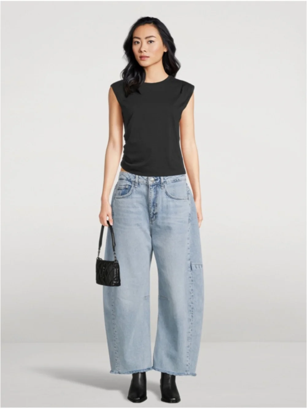 Rag and Bone Charlie Panelled Frayed Jeans Size 27 - Picture 5 of 15